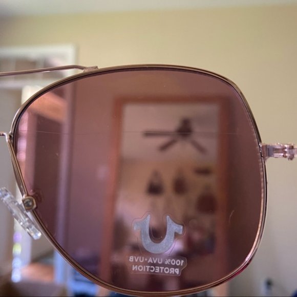 Aviator Sunglasses Gold And Yellow